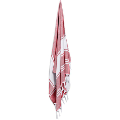 US Basic Santa Cruz Cotton-Rich Beach Towel & Drawstring Bag