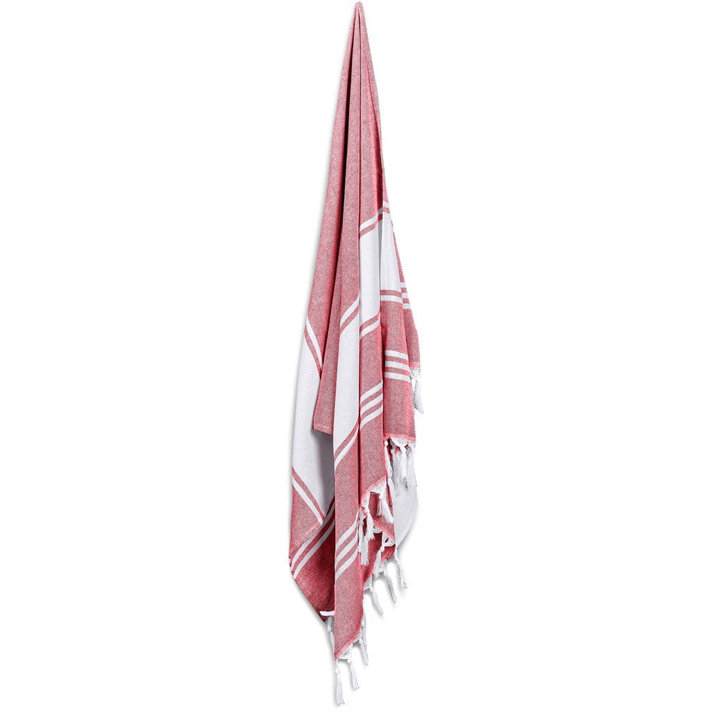 US Basic Santa Cruz Cotton-Rich Beach Towel & Drawstring Bag