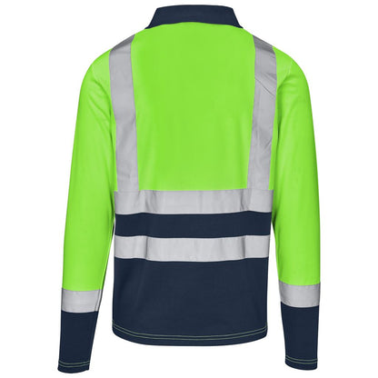 Long Sleeve Surveyor Two-Tone Hi-Viz Golf Shirt