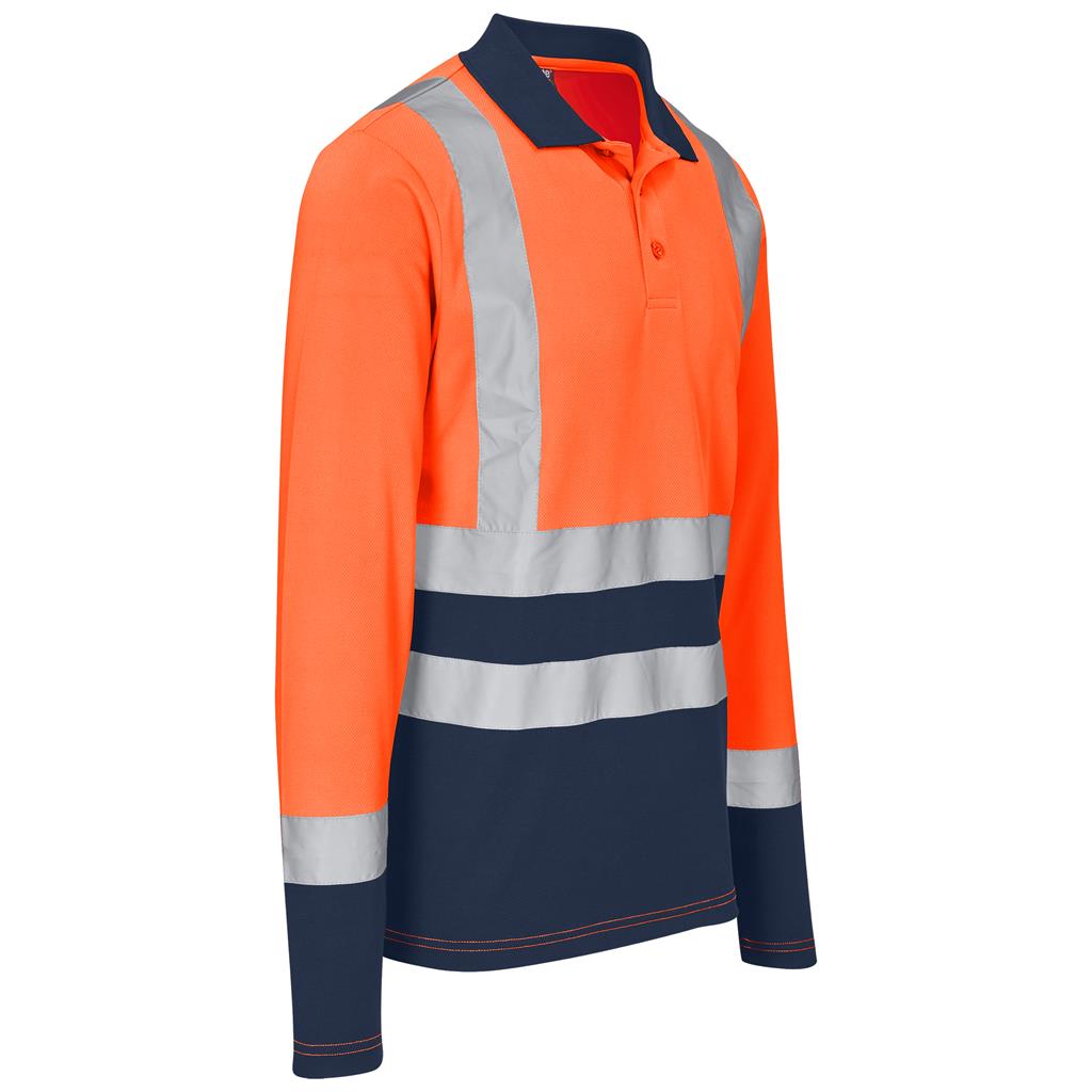 Long Sleeve Surveyor Two-Tone Hi-Viz Golf Shirt