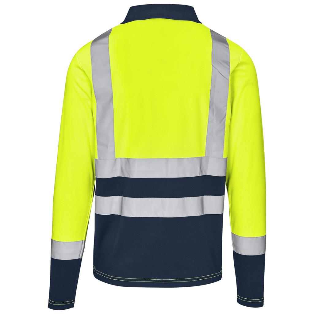 Long Sleeve Surveyor Two-Tone Hi-Viz Golf Shirt