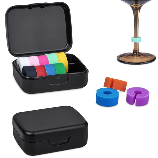 Altitude Clink Wine Glass Marker Rings Set