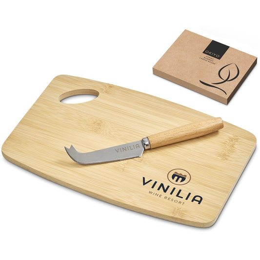 Okiyo Edamu Bamboo Cheese Board Set