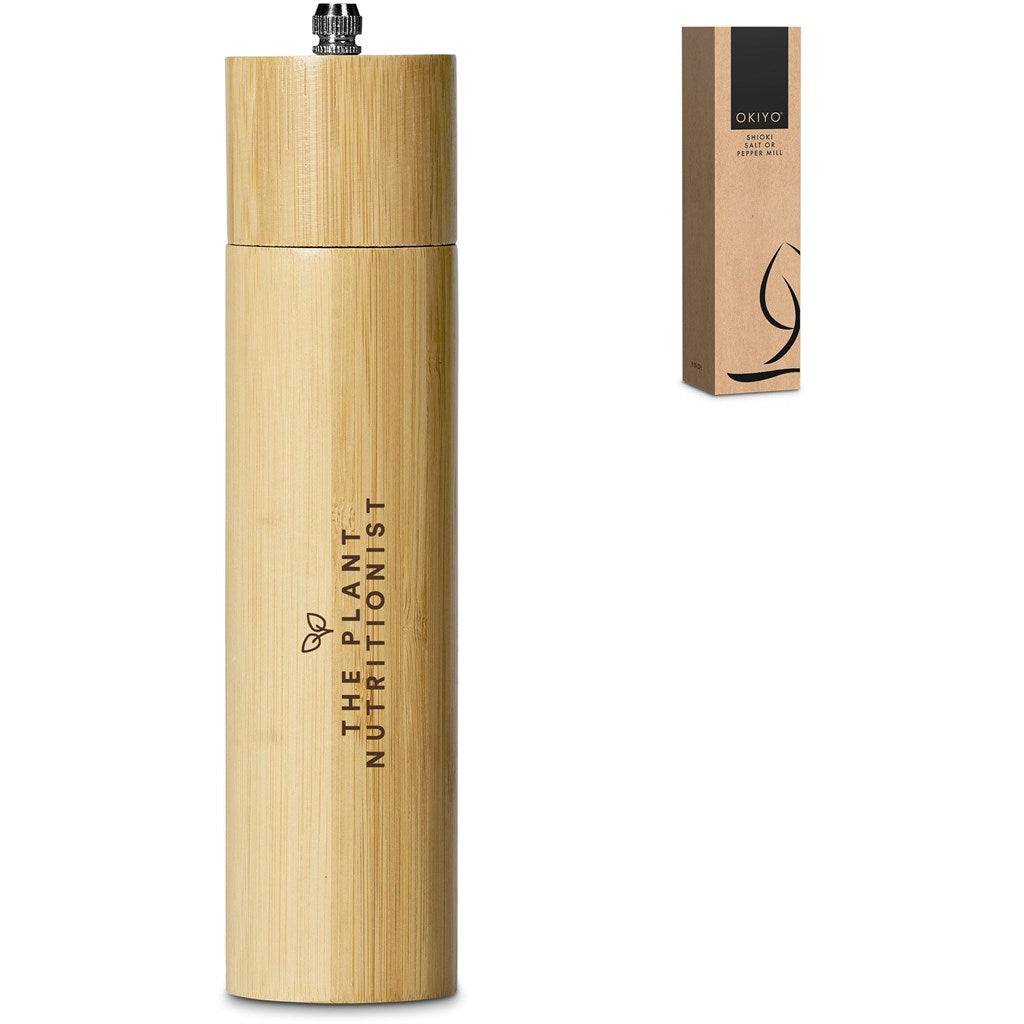 Okiyo Shioki Bamboo Salt or Pepper Mill