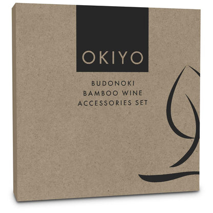 Okiyo Budonoki Bamboo Wine Accessories set