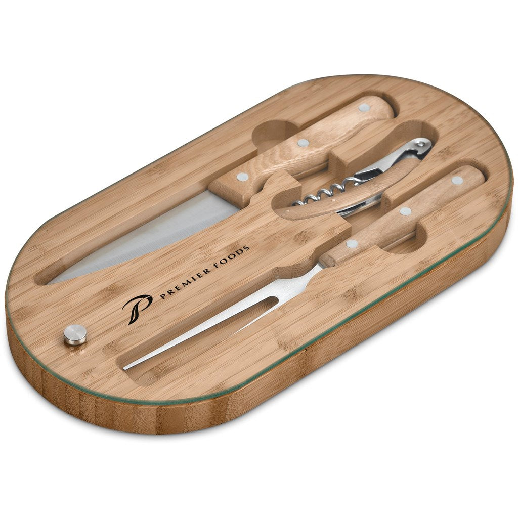 Okiyo Suraisu Bamboo Food & Wine Set
