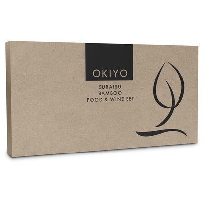 Okiyo Suraisu Bamboo Food & Wine Set
