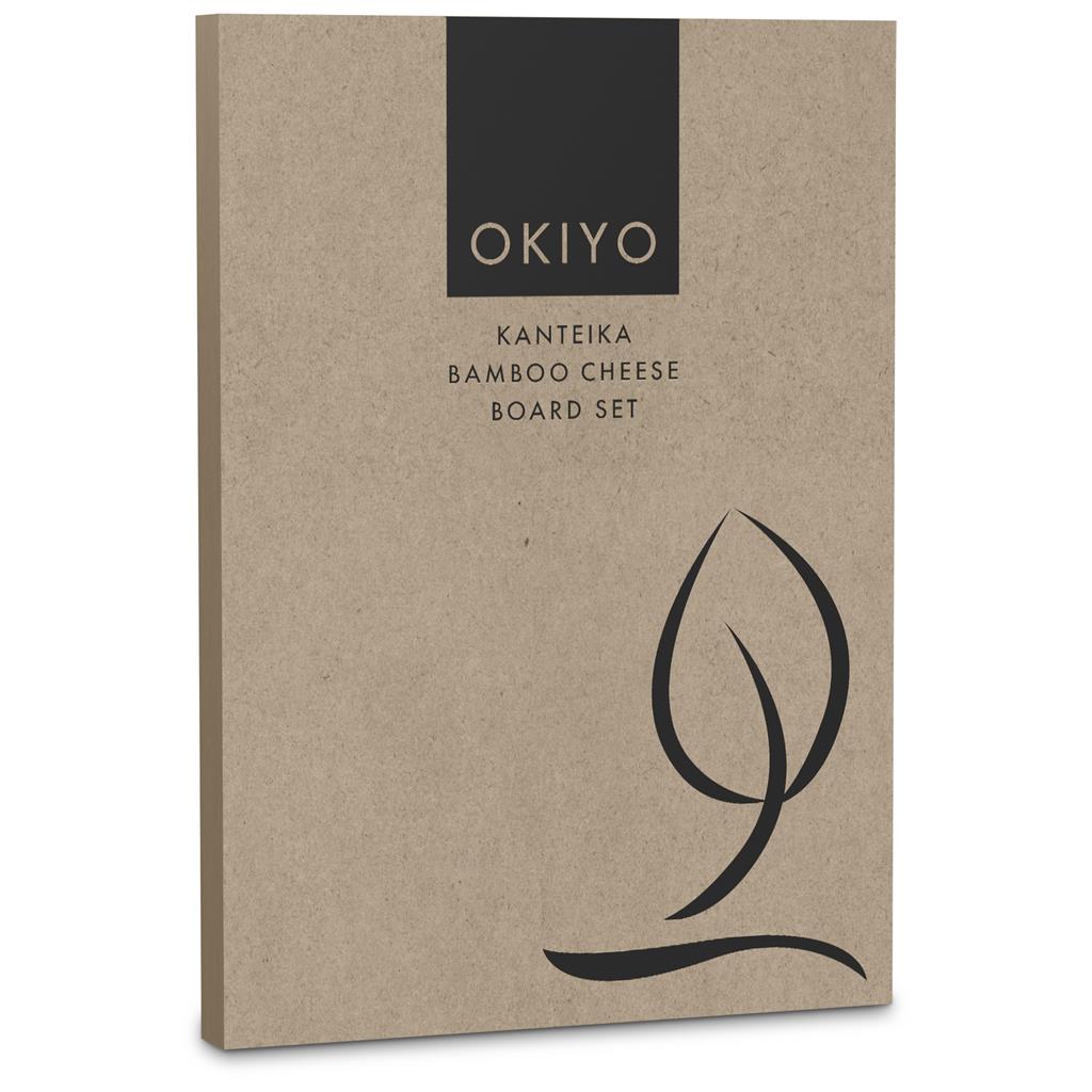 Okiyo Kanteika Bamboo Cheese Board Set