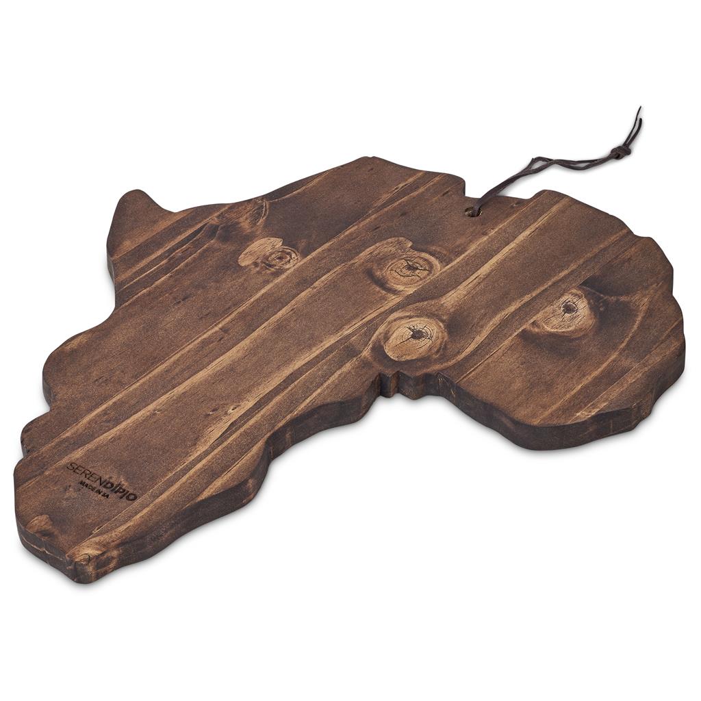 Serendipio African Shaped Wooden Serving Board