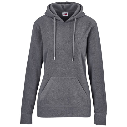 Ladies Dawson Polar Fleece Hooded Sweater - Charcoal