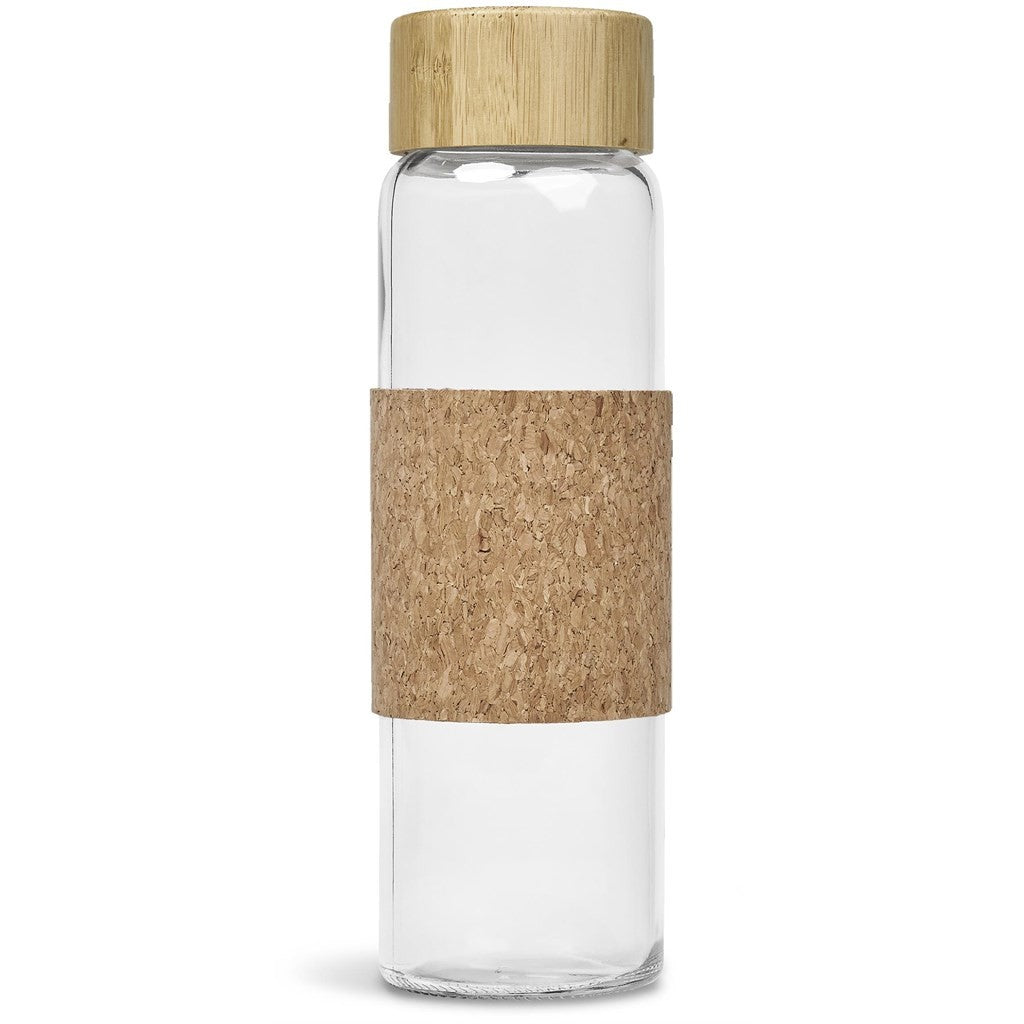 Kooshty Clear Bamboost Glass Water Bottle - 700ml