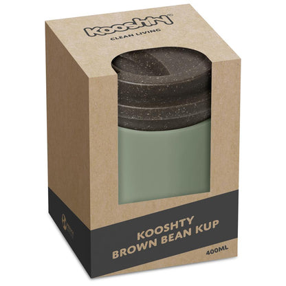 Kooshty Brown Bean Plastic Double-Wall Tumbler – 400ml