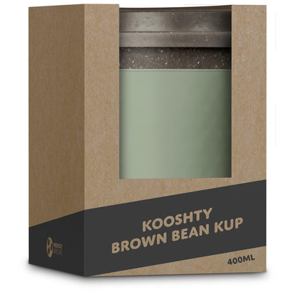 Kooshty Brown Bean Plastic Double-Wall Tumbler – 400ml