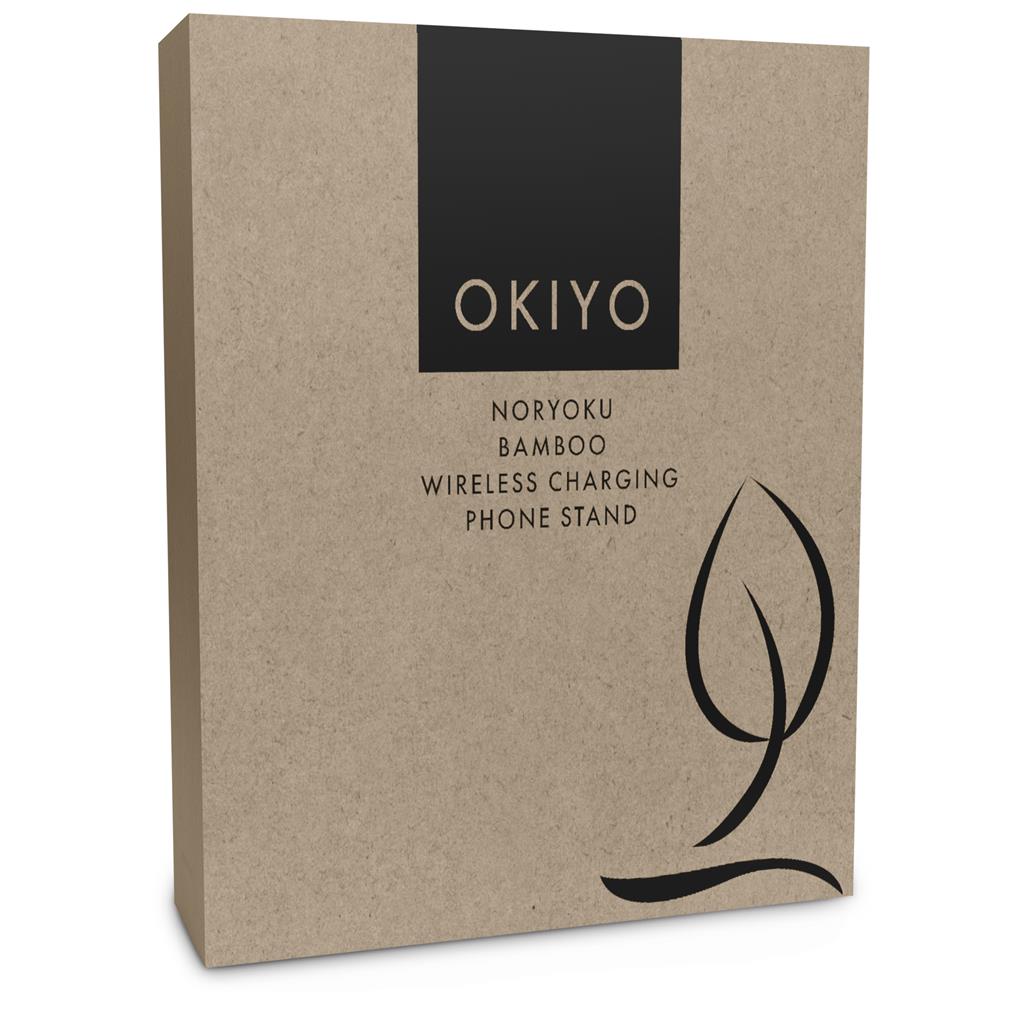Okiyo Noryoku Bamboo Wireless Charging Phone Stand