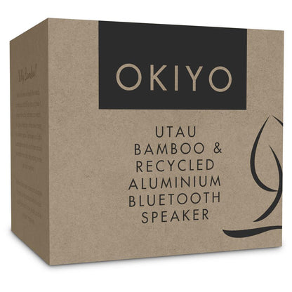 Okiyo Utau Bamboo & Recycled Aluminium Bluetooth Speaker