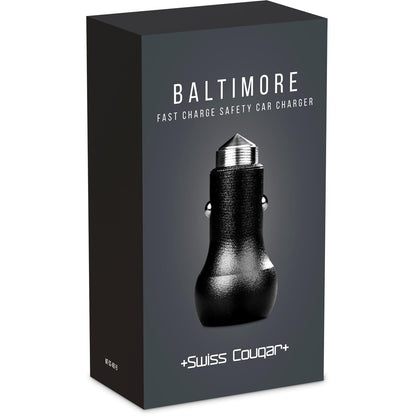Swiss Cougar Baltimore 2 -in-1 Fast Car Charger & Tool