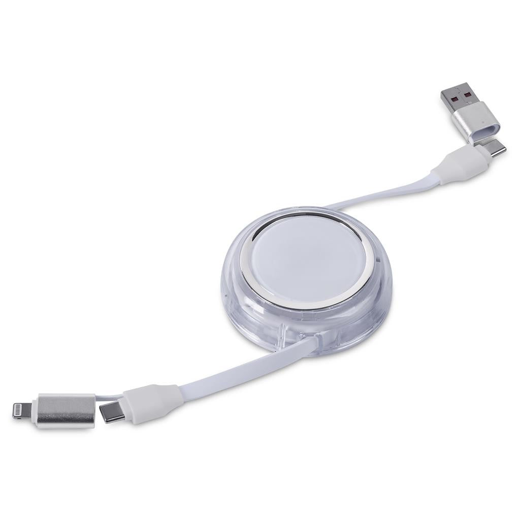 Swiss Cougar Luanda 4-in-1 Retractable Fast Charge 240W PD Cable