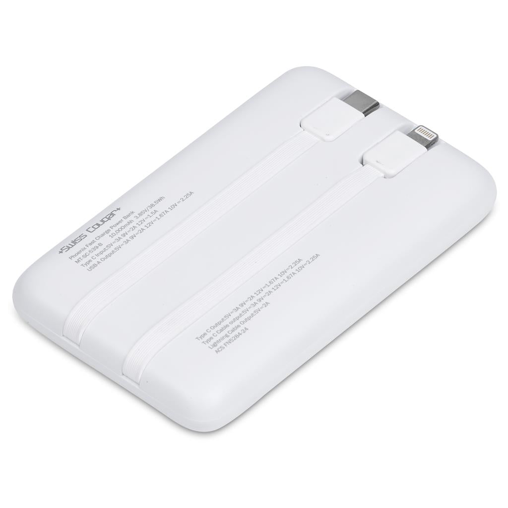 Swiss Cougar Phoenix Fast Charge 22.5W Power Bank - 10,000mAh