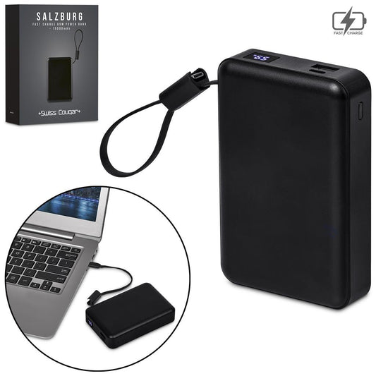 Swiss Cougar Salzburg Fast Charge 65W PD & QC Power Bank 15,000mAh