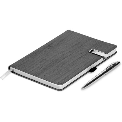 Altitude Oakridge A5 Hard Cover Flash Drive Notebook - 8GB
