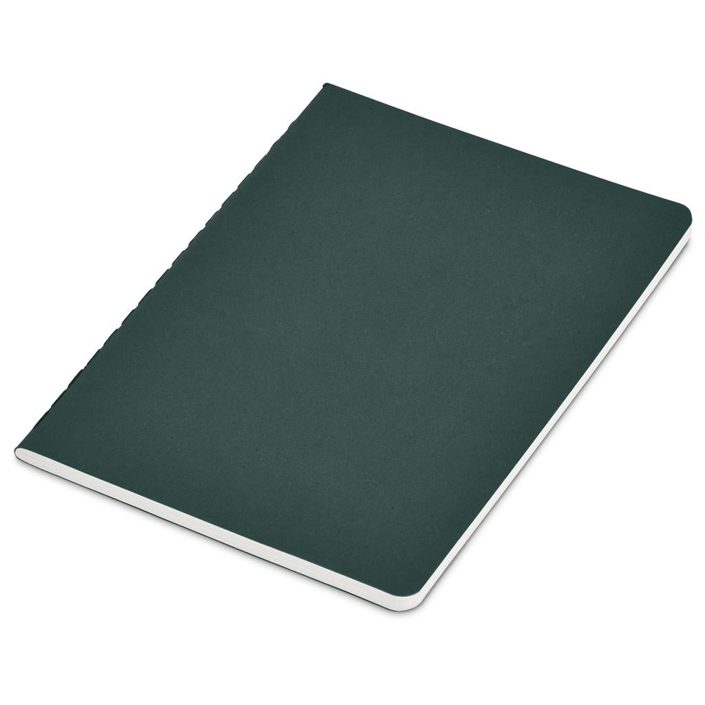 Okiyo Emika FSC Certified Paper A6 Soft Cover Notebook - Dark Green