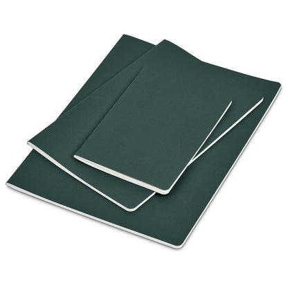 Okiyo Emika FSC Certified Paper A6 Soft Cover Notebook - Dark Green