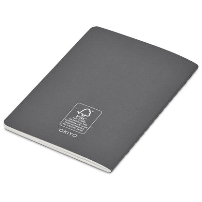 Okiyo Emika FSC Certified Paper A6 Soft Cover Notebook - Dark Grey