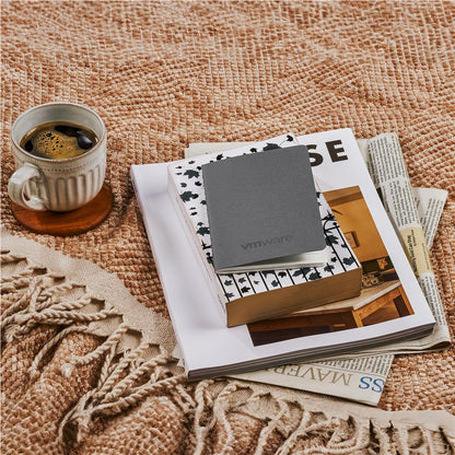 Okiyo Emika FSC Certified Paper A6 Soft Cover Notebook - Dark Grey