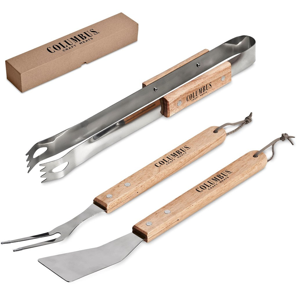 Altitude Palma Bamboo 3-Piece Braai Set