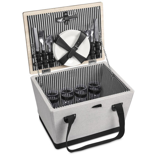 Serendipio Willow 4-Person Picnic Basket