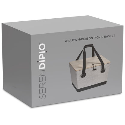 Serendipio Willow 4-Person Picnic Basket