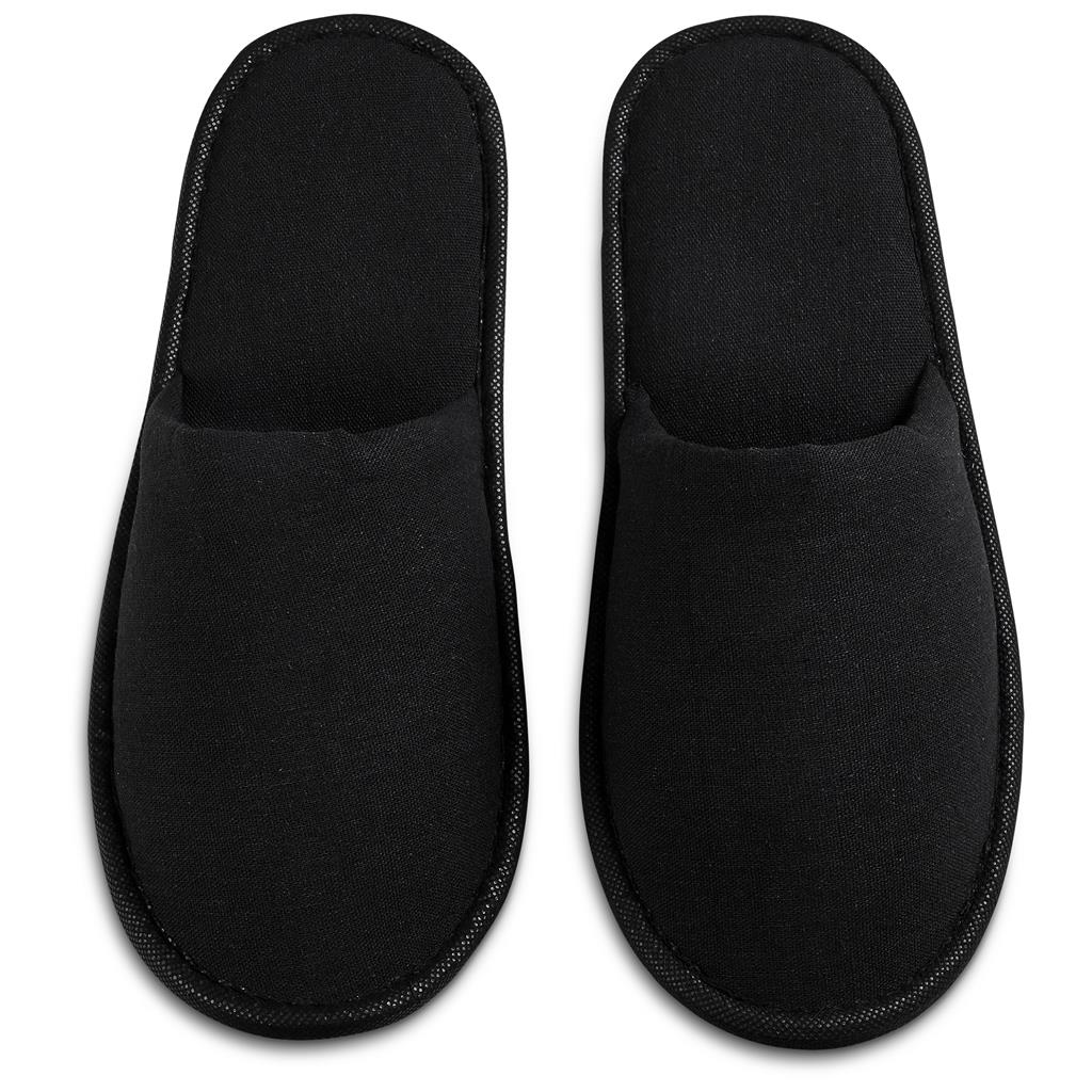 Serendipio Be Our Guest Linen Slippers