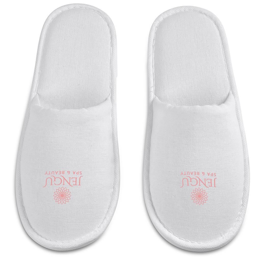 Serendipio Be Our Guest Linen Slippers