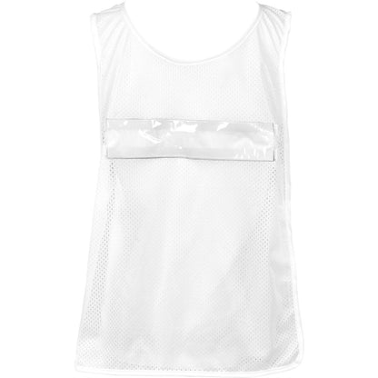 Hoppla Jackal Caddy Bib with PVC Name Sleeve-White