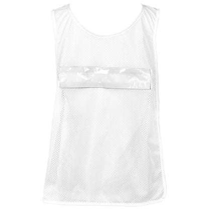 Hoppla Jackal Caddy Bib with PVC Name Sleeve-White