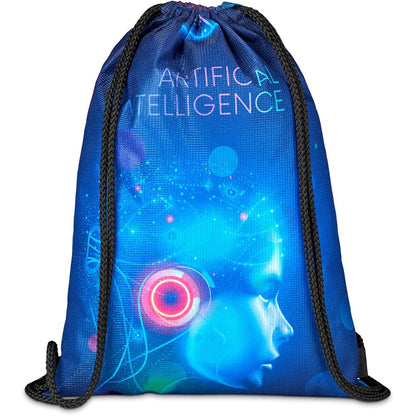 Pre-Printed Sample Hoppla Bellville Recycled PET Drawstring Bag