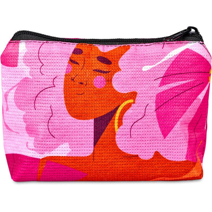 Pre-Printed Sample Hoppla Leanne Recycled PET Stitch-Bond Mini Toiletry Bag