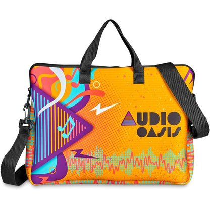 Pre-Printed Sample Hoppla Nimbus Neoprene Laptop Sleeve with Handles & Shoulder Strap – 15 -16 inch