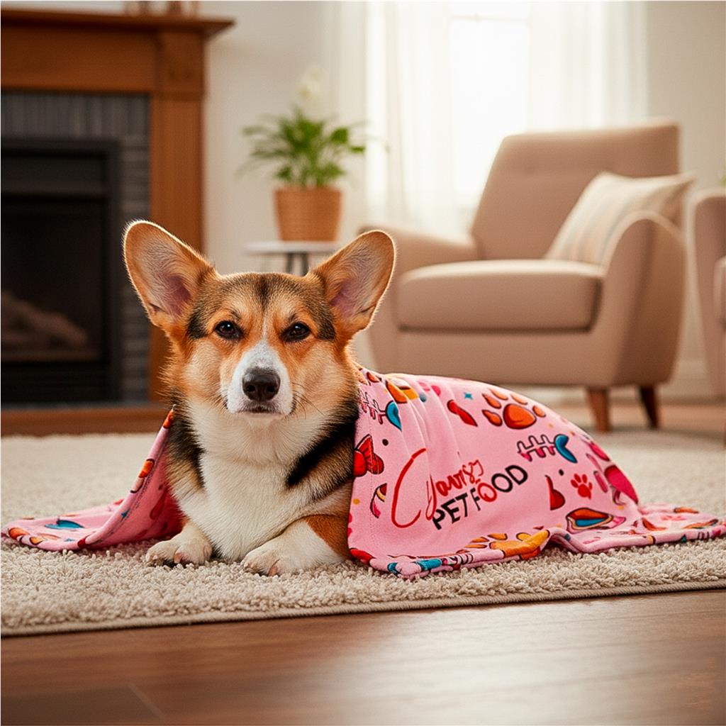 Pre-Printed Sample Hoppla Nala Polyester Pet Blanket