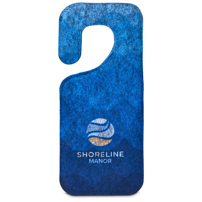 Pre-Printed Sample Hoppla Hangit RPET Felt Door Hanger