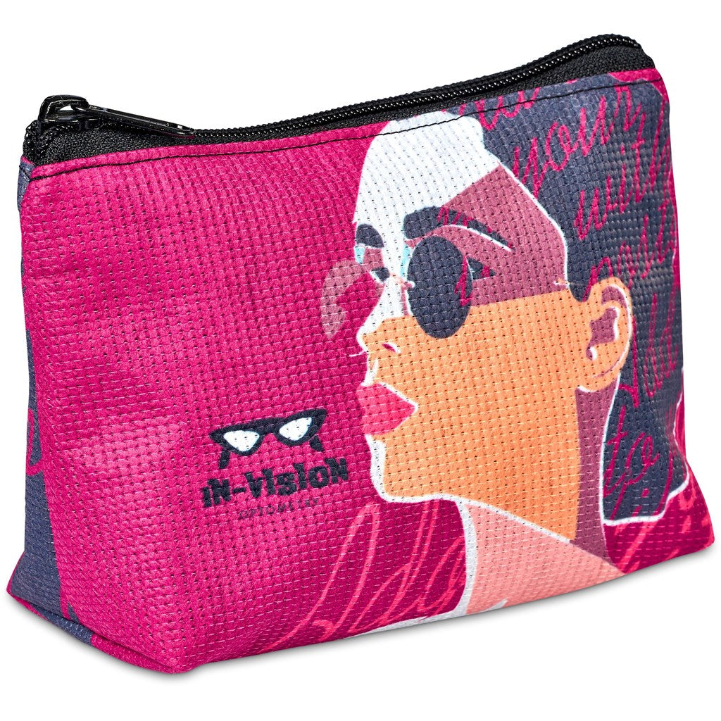 Pre-Production Sample Hoppla Recycled PET Stitch-Bond Mini Toiletry Bag