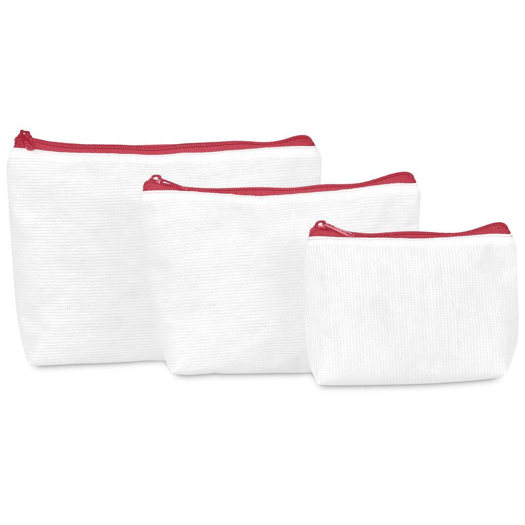 Pre-Production Sample Hoppla Recycled PET Stitch-Bond Mini Toiletry Bag