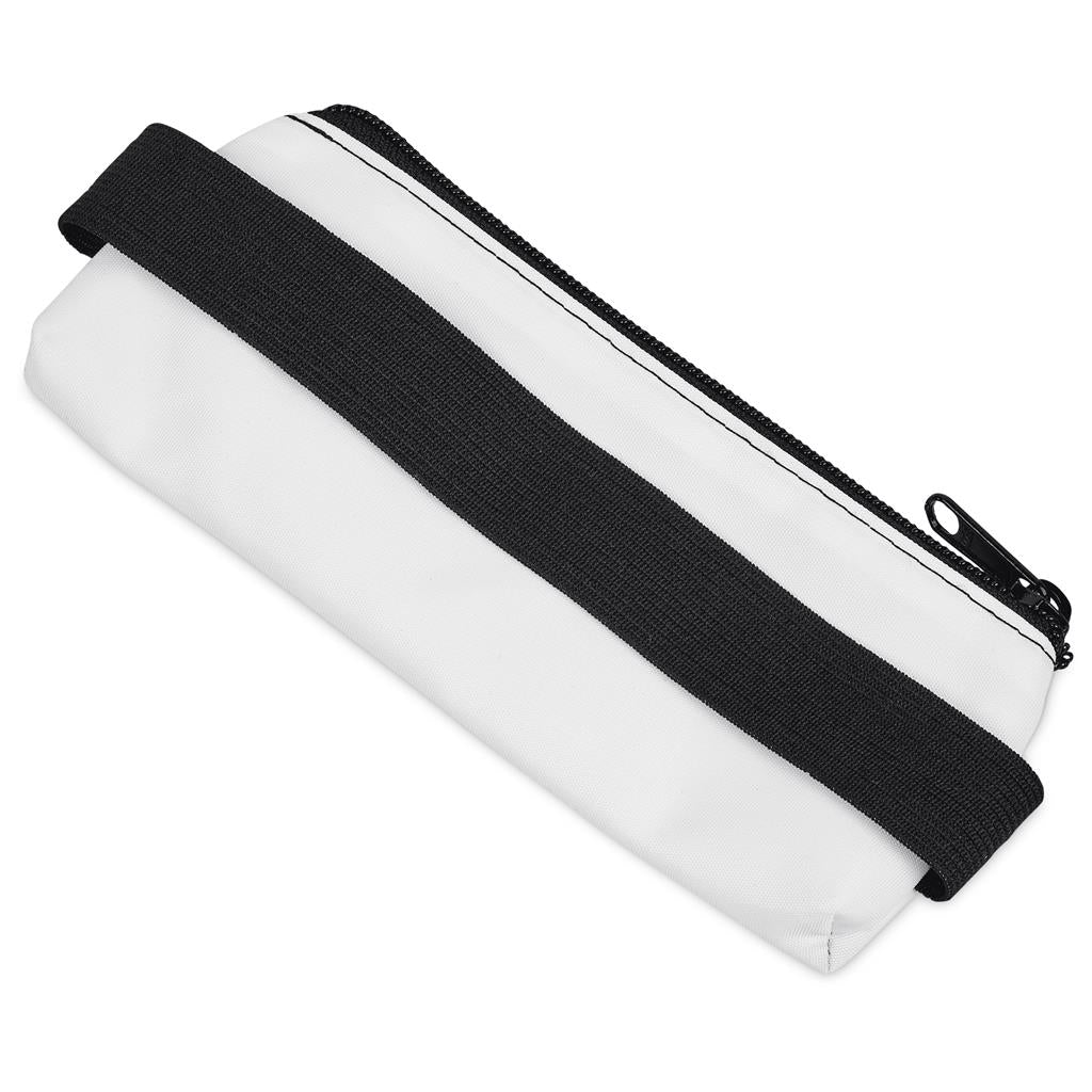 Pre-Production Sample Hoppla Lagoon Polyester Pencil Case To Fit Over An A5 Notebook