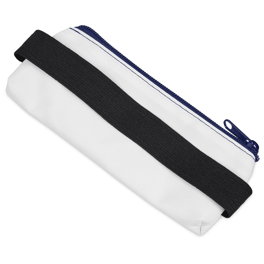 Pre-Production Sample Hoppla Lagoon Polyester Pencil Case To Fit Over An A5 Notebook