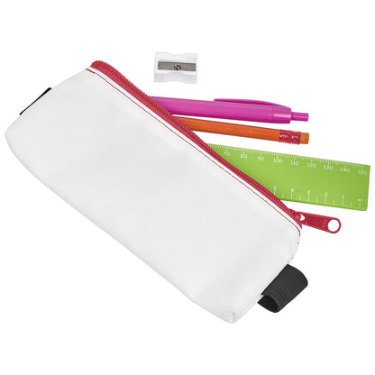 Pre-Production Sample Hoppla Lagoon Polyester Pencil Case To Fit Over An A5 Notebook