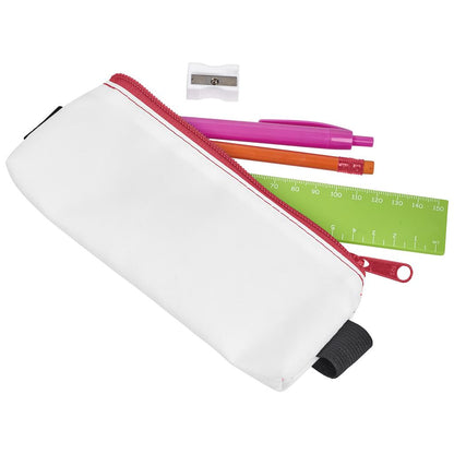 Pre-Production Sample Hoppla Lagoon Polyester Pencil Case To Fit Over An A5 Notebook