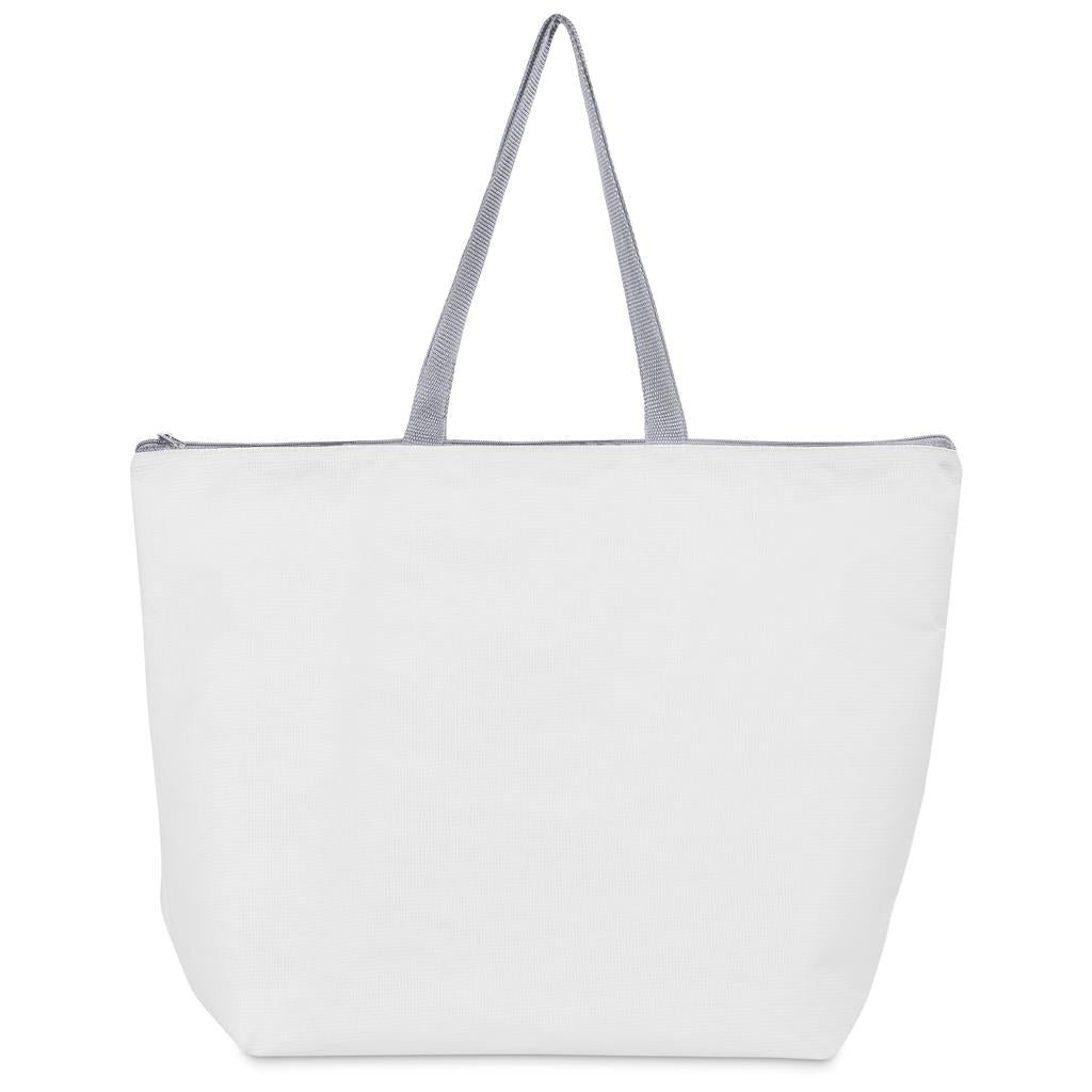 Pre-Production Sample Hoppla Skyline Recycled PET Stitch-Bond Shopper With Zip