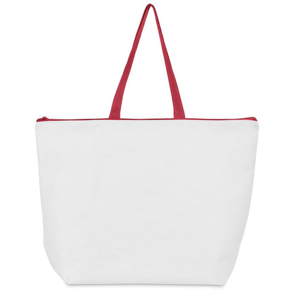 Pre-Production Sample Hoppla Skyline Recycled PET Stitch-Bond Shopper With Zip