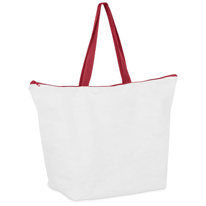 Pre-Production Sample Hoppla Skyline Recycled PET Stitch-Bond Shopper With Zip
