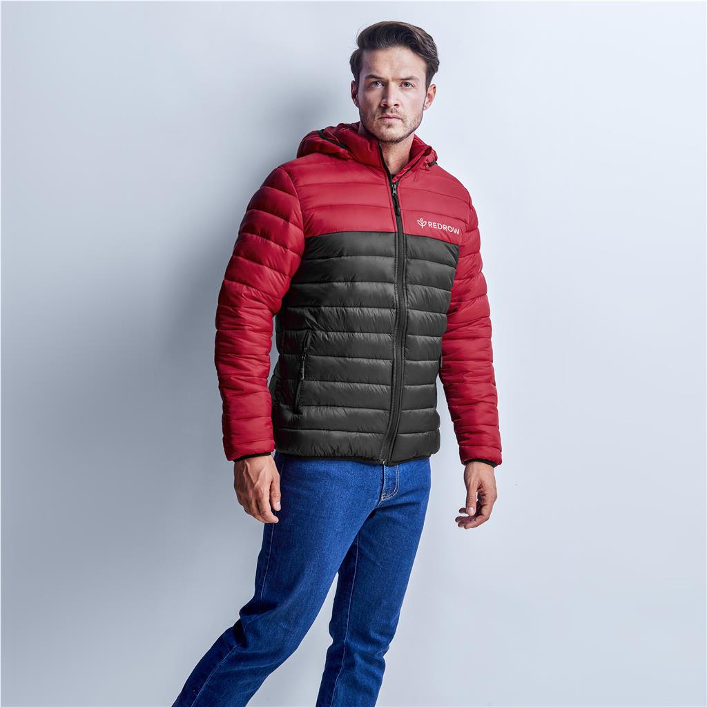 Mens Kyoto Two-Tone Jacket - Black Red
